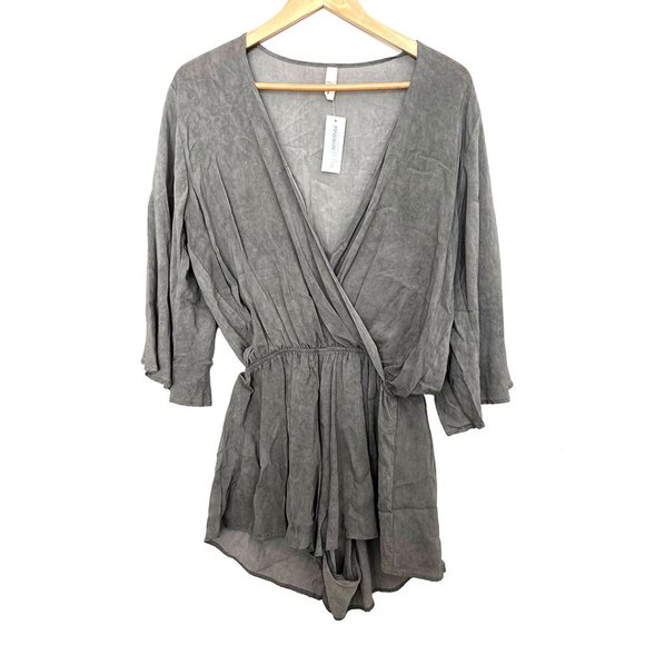 ELAN RESORT Grey Romper - NWT - Picture 1 of 2